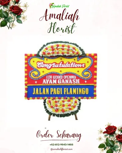 Bunga Papan Congratulation di Buaran Mangga